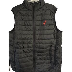 Core 365 Vest Mens Size Medium Black Packable Puffer Zip Pockets Size M